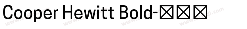 Cooper Hewitt Bold字体转换